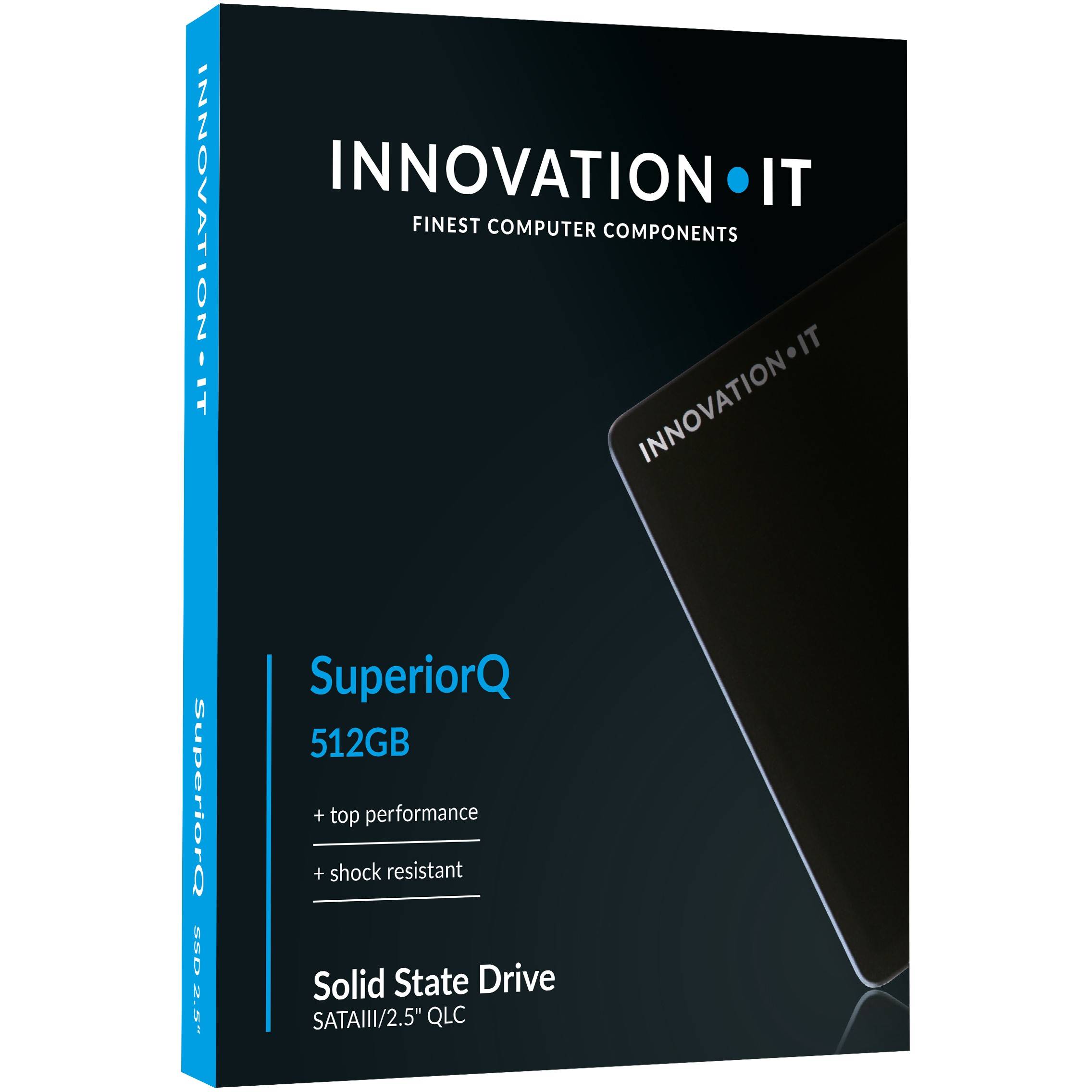 Innovation IT 512 GB Interne SATA SSD 6.35 cm (2.5 Zoll) SATA 6 Gb/s Retail 00-512888