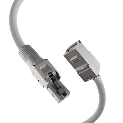 IVB-6A-S - RJ45 - Silber - Gerade - Zink - 22/26