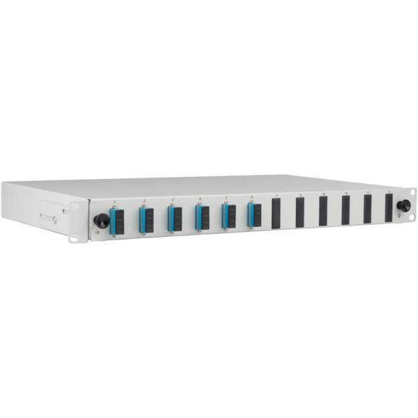 EFB-Elektronik B71223L12, Spleißbox SC 9/125µ OS2 ausziehbar, 12 Pigtails / 6 Kupplungen