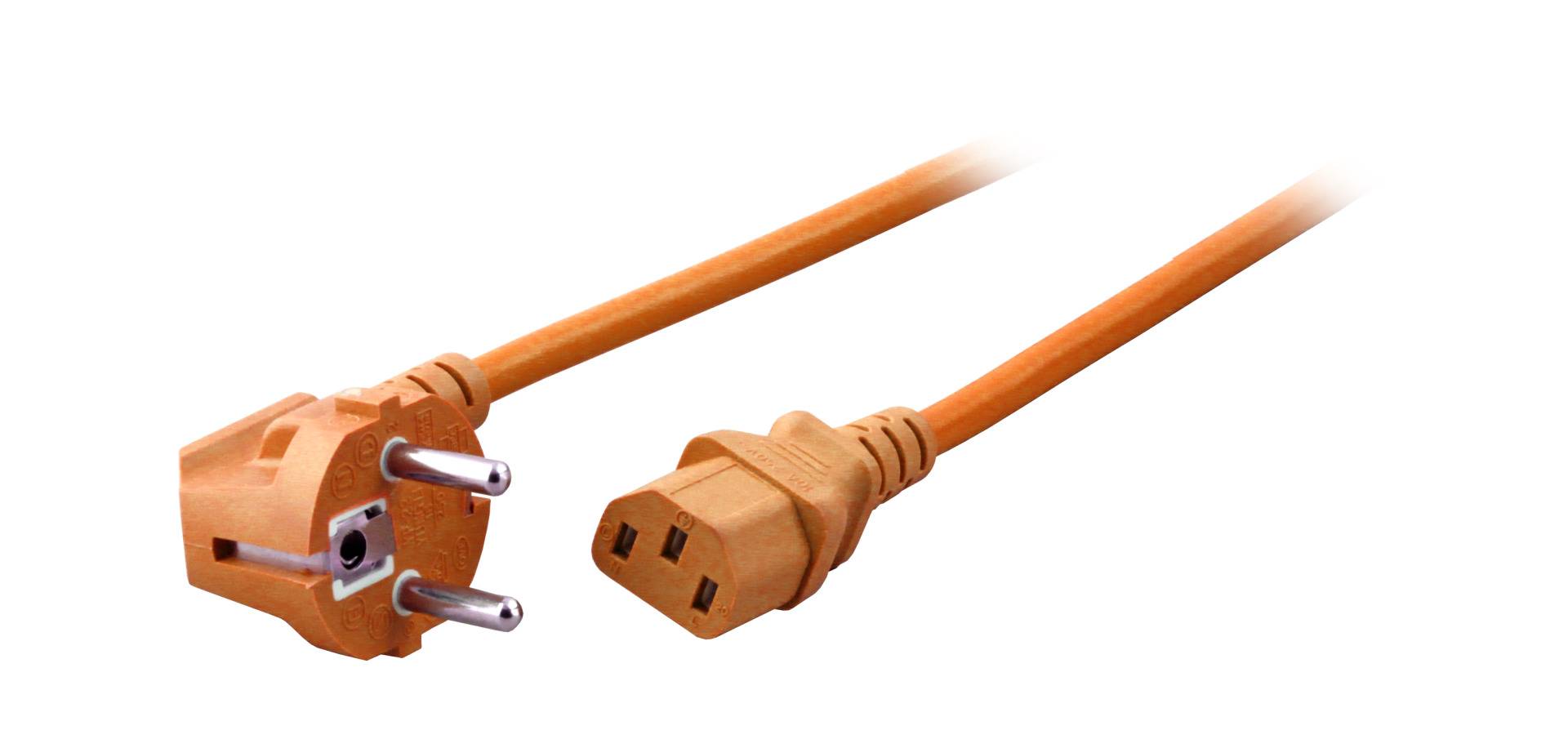 EFB Elektronik EK588OR.3V2, 3 m, Netzstecker Typ F, C13-Koppler, 250 V, 10 A
