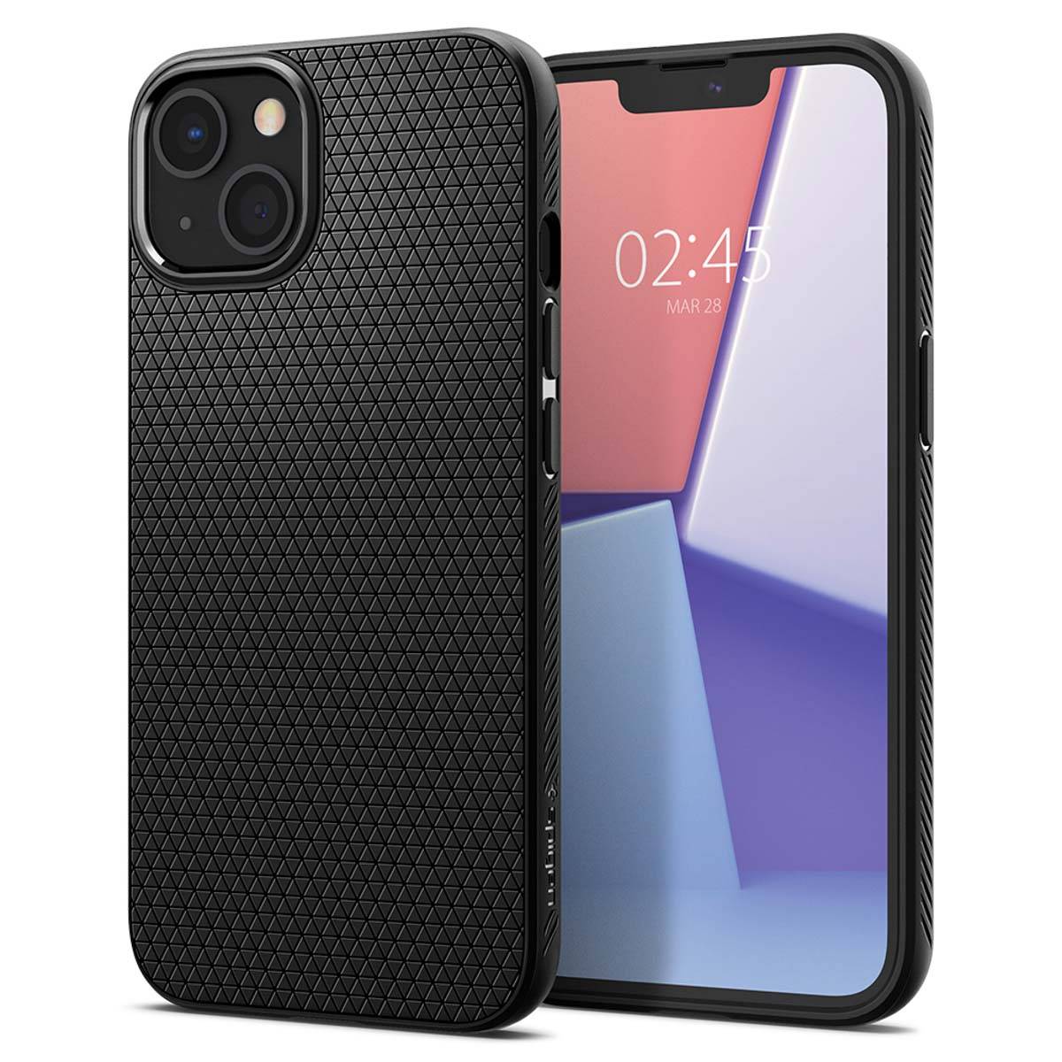 Spigen Liquid Air Hülle iPhone 13 mini – Mattschwarz