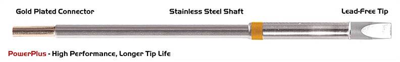 Lötspitze Meißel extra groß 5,0mm (0,20"), Power Plus