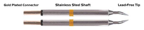 Pinzetten-Paar gebogen 30° Sharp 0,4mm (0,016")