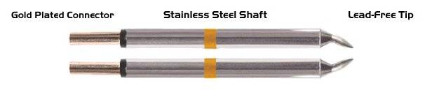 Pinzetten-Paar Meißel 1,00mm (0,04")