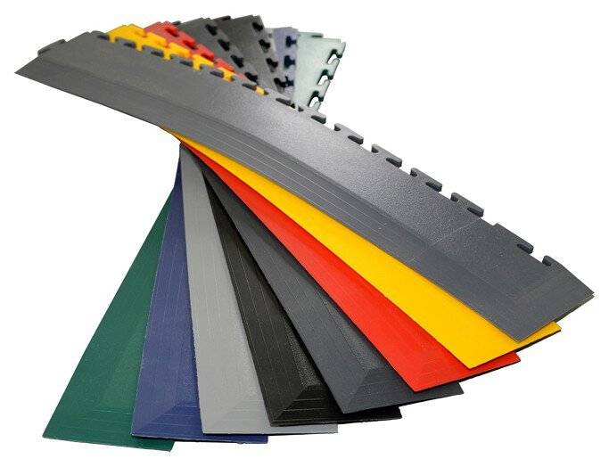 PVC Eckrampe, T-Lock, graphit, 590 x 90 x 10 mm, 1 Stück