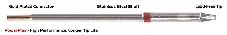 Lötspitze Meißel 30° 2,5mm (0,10"), Power Plus