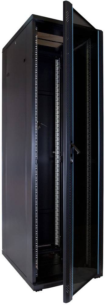 Danicom - 42 HE 19” Serverschrank, mit Glastür (BxTxH) 600 x 800 x 2000mm