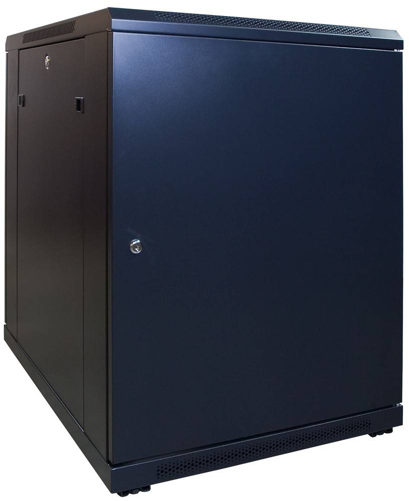 Danicom - 15 HE, kleiner Serverschrank, mit Glastür (BxTxH) 600 x 800 x 860mm