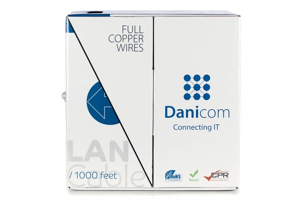 Danicom - DANICOM CAT5E UTP 305m Starrleiter - LSZH (Eca)
