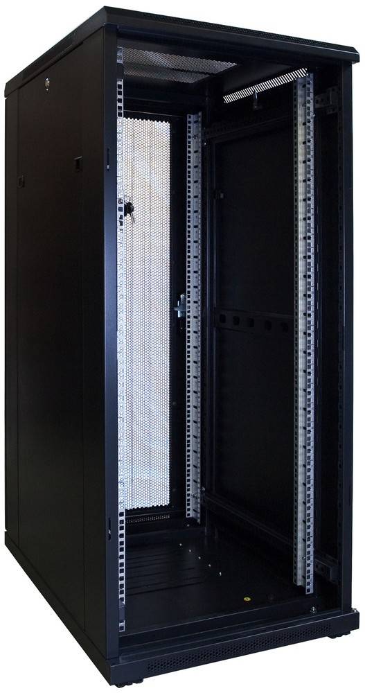 Danicom - 27 HE 19” Serverschrank, mit perforierter Fronttür (BxTxH) 600 x 800 x 1400mm