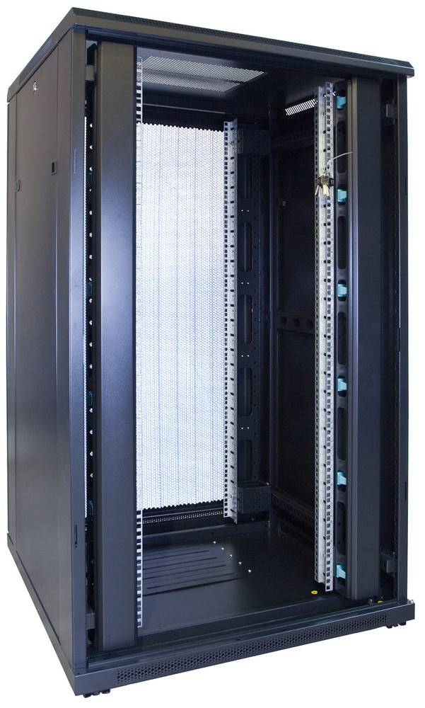 Danicom - 27 HE 19” Serverschrank, mit perforierter Fronttür (BxTxH) 800 x 800 x 1400mm