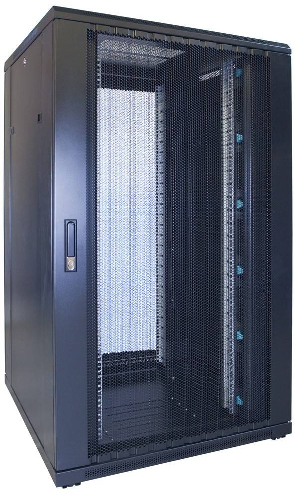 Danicom - 27 HE 19” Serverschrank, mit perforierter Fronttür (BxTxH) 800 x 800 x 1400mm