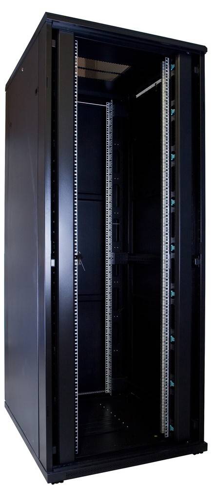 Danicom - 42 HE 19” Serverschrank, mit Glastür (BxTxH) 800 x 1000 x 2000mm