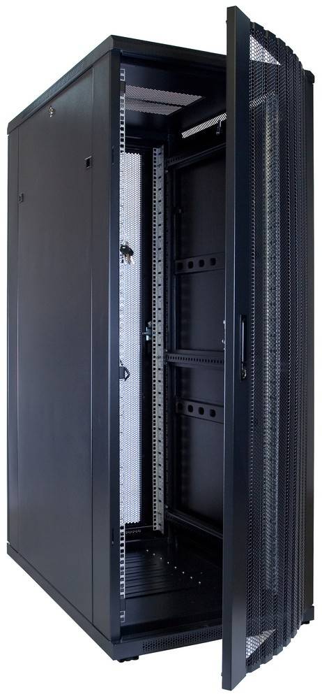 Danicom - 32 HE 19” Serverschrank, mit perforierter Fronttür (BxTxH) 600 x 1000 x 1600mm
