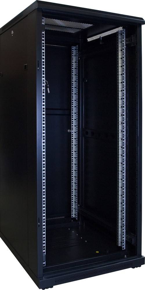 Danicom - 27 HE 19” Serverschrank, mit Glastür (BxTxH) 600 x 800 x 1400mm