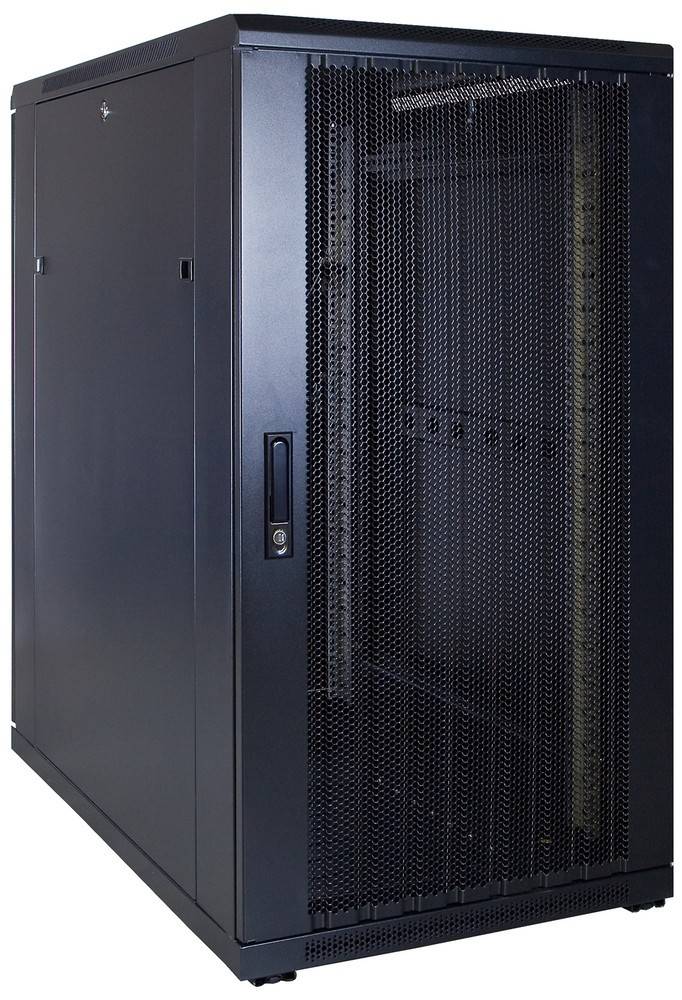 Danicom - 22 HE 19” Serverschrank, mit perforierter Fronttür (BxTxH) 600 x 1000 x 1200mm