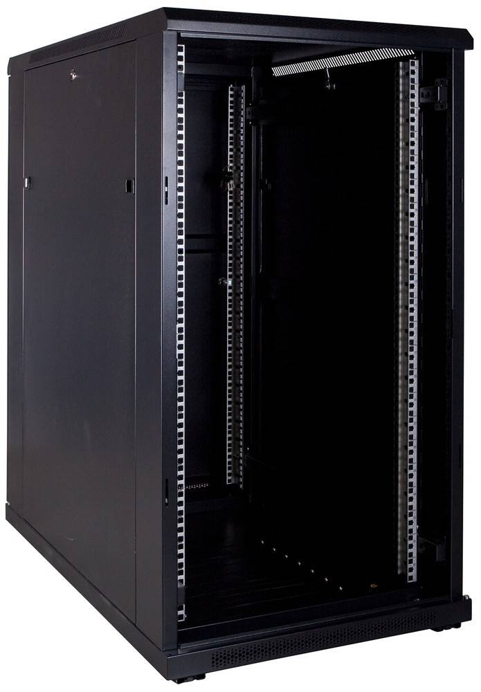 Danicom - 22 HE 19” Serverschrank, mit Glastür (BxTxH) 600 x 1000 x 1200mm