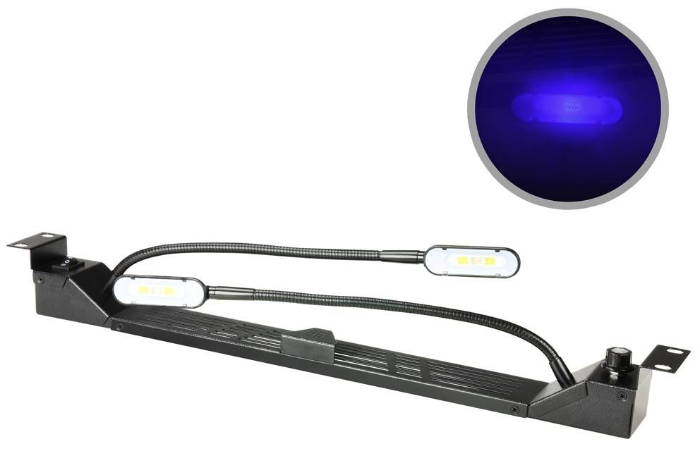 Danicom - 19'' Gooseneck LED Beleuchtung + Dimmer - White/Blue