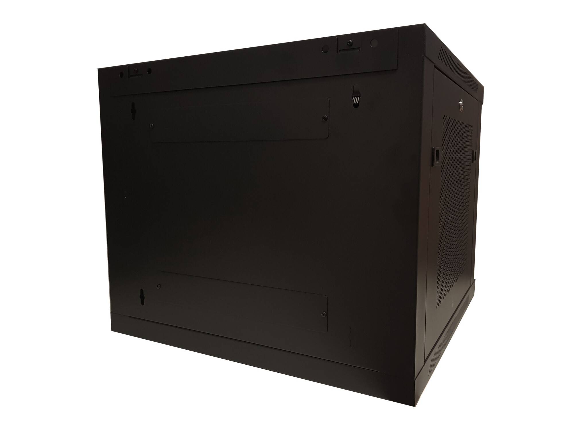 Danicom - 9 HE Serverschrank, 19” Wandgehäuse mit Glastür und Perforierte Seitenwände (BxTxH) 600 x 600 x 501mm