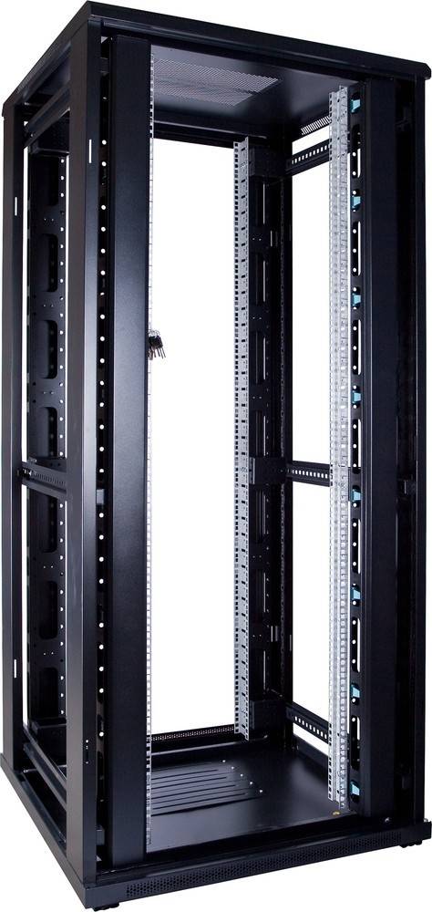 Danicom - 37 HE 19” Serverschrank, mit Glastür (BxTxH) 800 x 800 x 1800mm