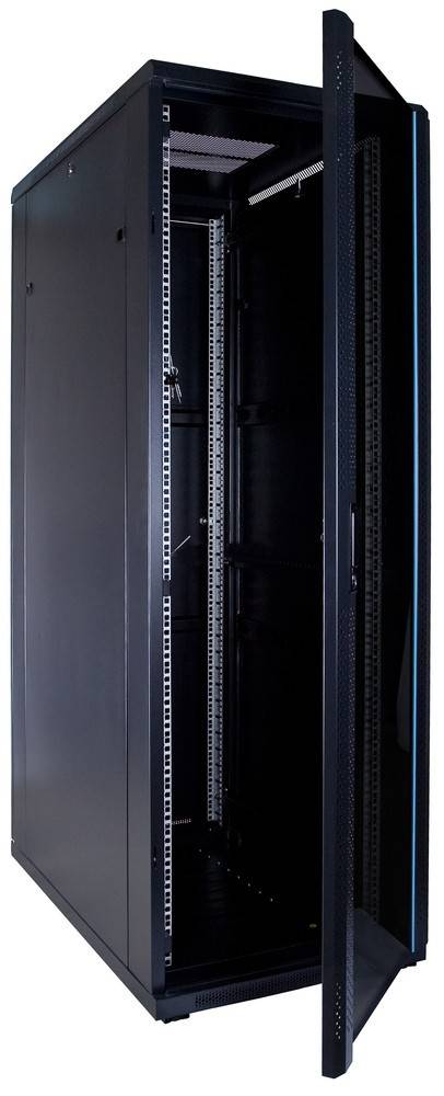 Danicom - 37 HE 19” Serverschrank, mit Glastür (BxTxH) 600 x 1000 x 1800mm