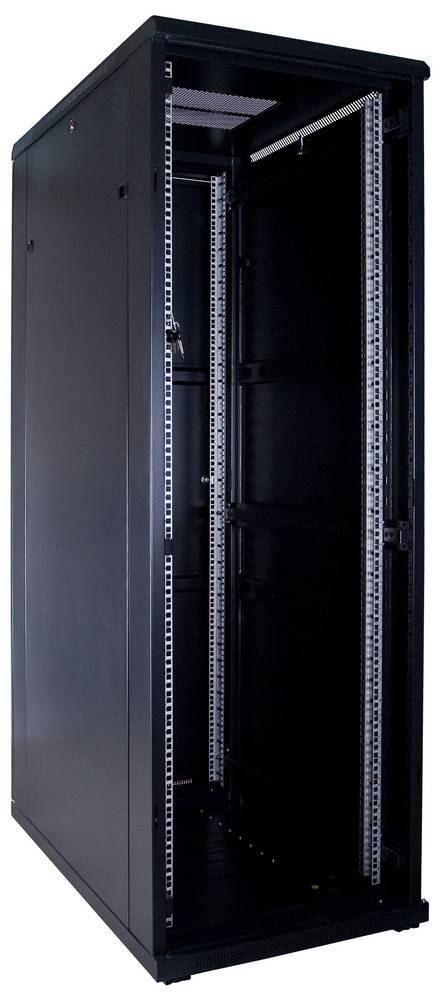 Danicom - 37 HE 19” Serverschrank, mit Glastür (BxTxH) 600 x 1000 x 1800mm