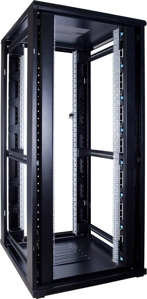 Danicom - 37 HE 19” Serverschrank, mit Glastür (BxTxH) 800 x 1000 x 1800mm