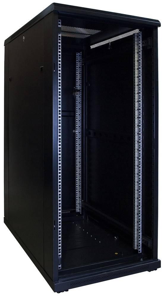 Danicom - 27 HE 19” Serverschrank, mit Glastür (BxTxH) 600 x 1000 x 1400mm