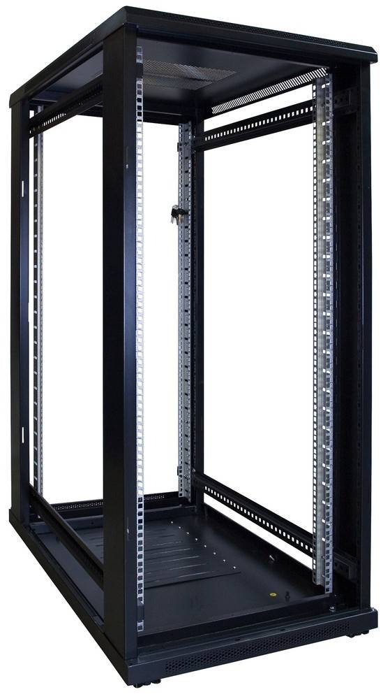 Danicom - 27 HE 19” Serverschrank, mit Glastür (BxTxH) 600 x 1000 x 1400mm