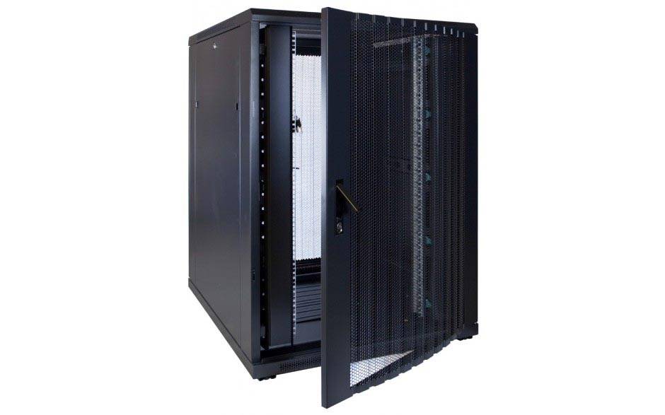 Danicom - 22 HE 19” Serverschrank, mit perforierter Fronttür (BxTxH) 800 x 1000 x 1200mm
