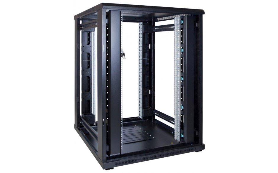 Danicom - 22 HE 19” Serverschrank, mit perforierter Fronttür (BxTxH) 800 x 1000 x 1200mm