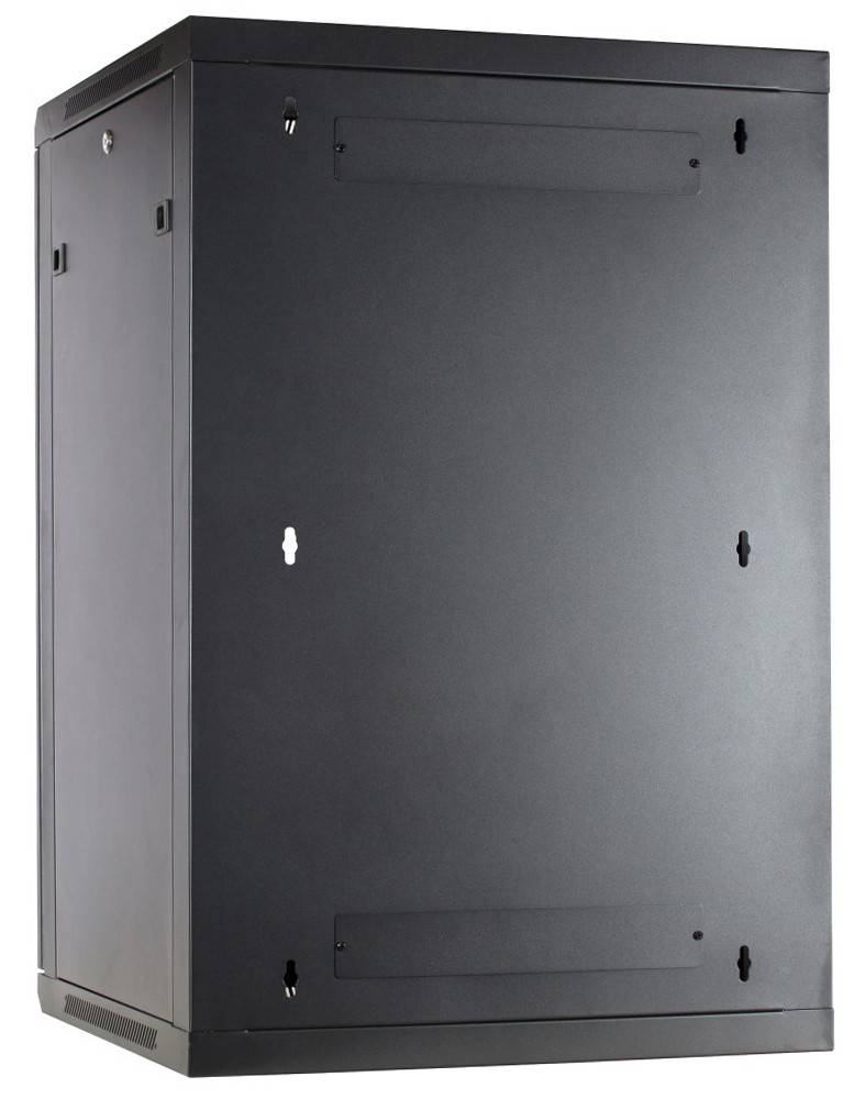 Danicom - 18 HE Serverschrank, Wandgehäuse mit Glastür (BxTxH) 600 x 600 x 900mm