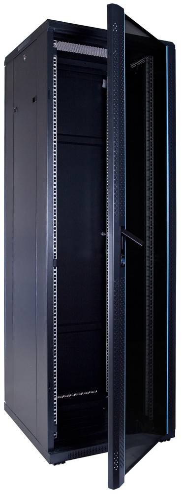 Danicom - 37 HE 19” Serverschrank, mit Glastür (BxTxH) 600 x 600 x 1800mm