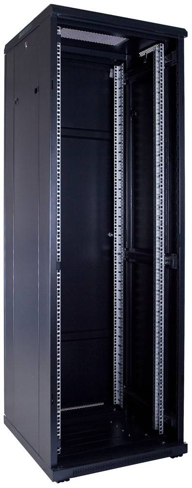 Danicom - 37 HE 19” Serverschrank, mit Glastür (BxTxH) 600 x 600 x 1800mm