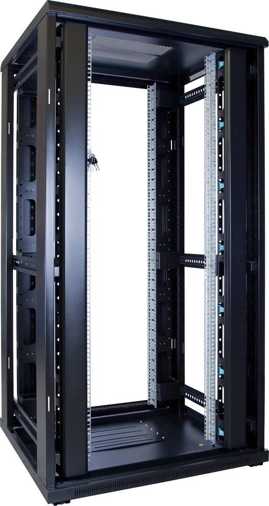 Danicom - 32 HE 19” Serverschrank, mit Glastür (BxTxH) 800 x 800 x 1600mm