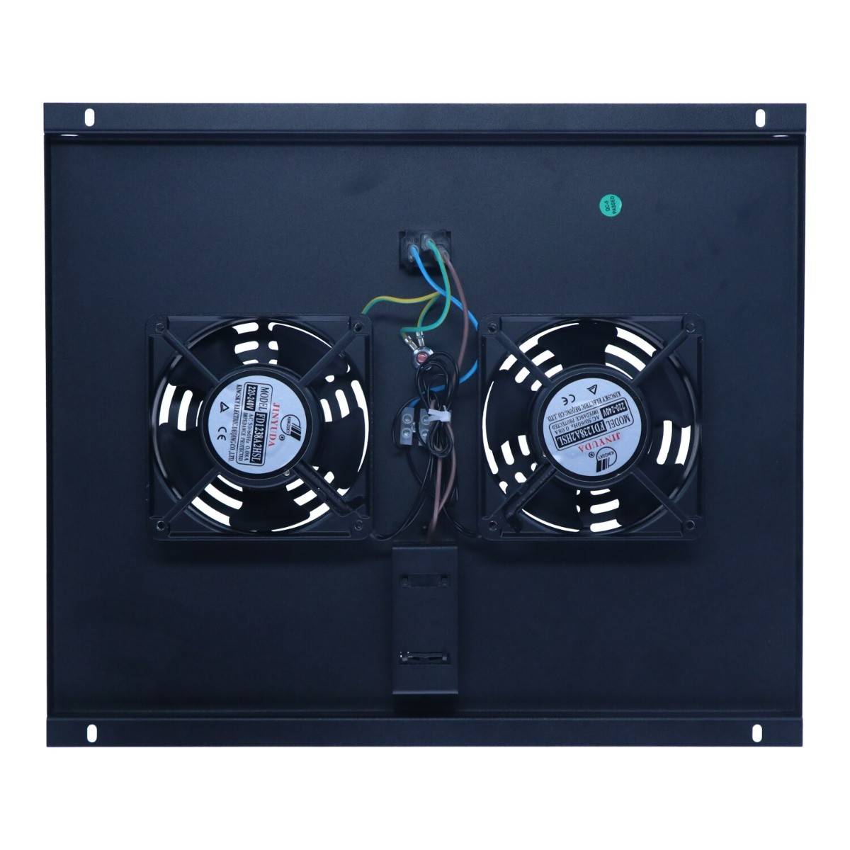 Lüftereinheit - Ventilator Paket mit 2 Ventilatoren und Thermostat geeignet für Serverschränke mit einer Tiefe von 600mm