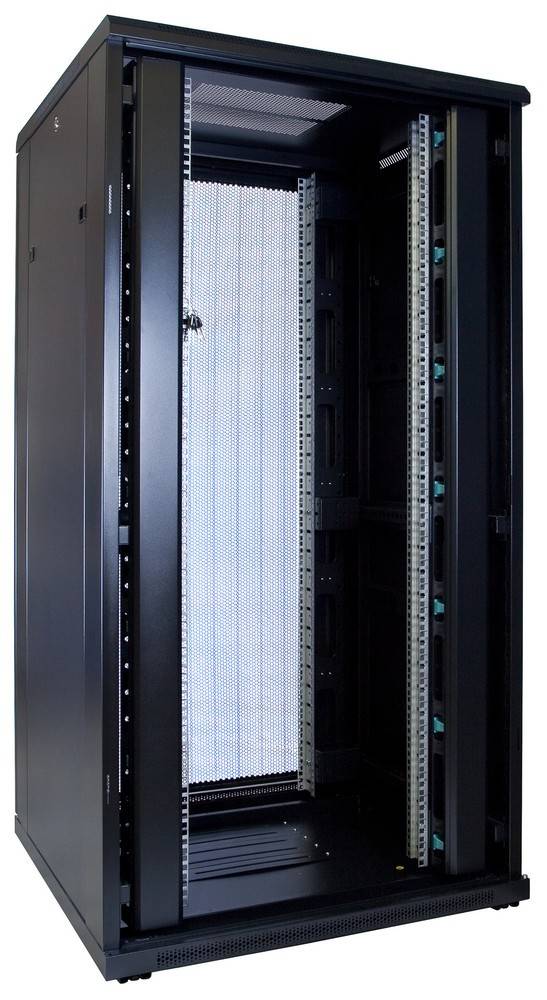 Danicom - 32 HE 19” Serverschrank, mit perforierter Fronttür (BxTxH) 800 x 800 x 1600mm