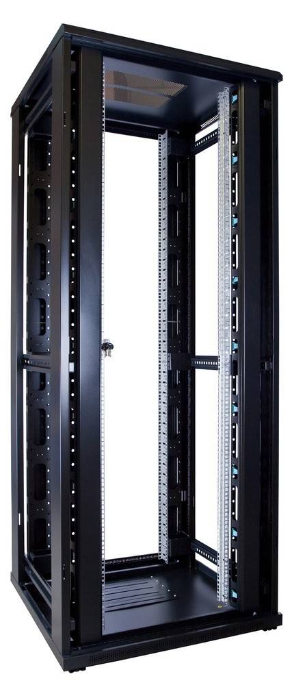 Danicom - 42 HE 19" Serverschrank, mit perforierten Doppelflügeltüren vorne und hinten (BxTxH) 800x800x2000mm