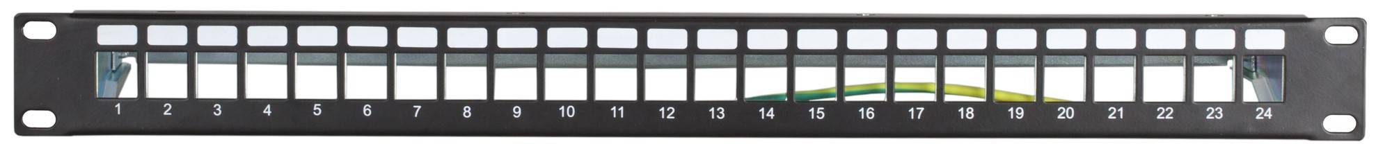 Danicom - STP Keystone-Patchpanel, 24 Ports Unbestückt