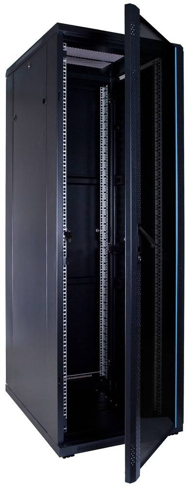 Danicom - 37 HE 19” Serverschrank, mit Glastür (BxTxH) 600 x 800 x 1800mm