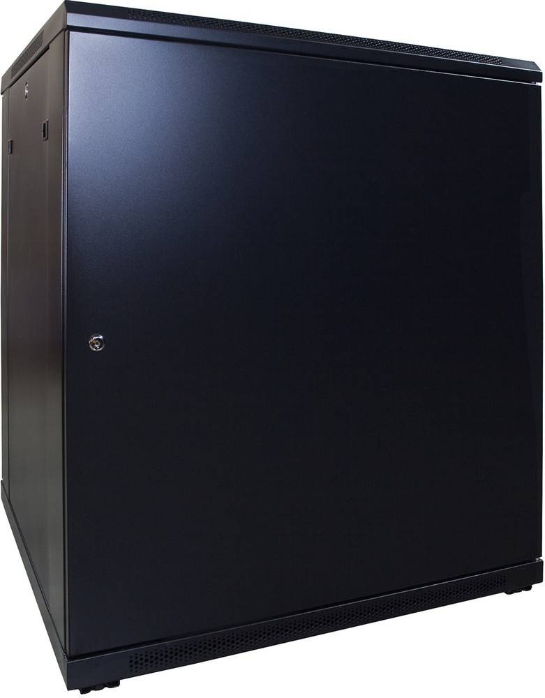 Danicom - 18 HE 19” Serverschrank, mit Glastür (BxTxH) 800 x 800 x 1000mm
