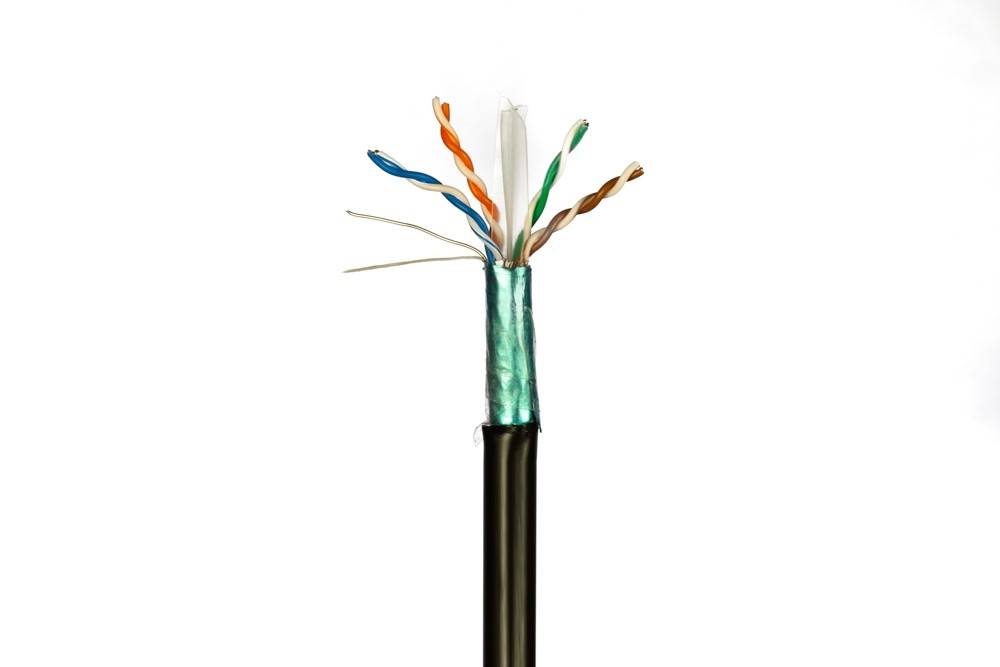 Danicom - DANICOM CAT6 FTP 100m Außenkabel Starrleiter - PE (Fca)