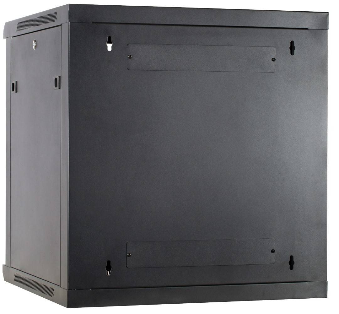 Danicom - 12 HE Serverschrank, Wandgehäuse mit Glastür (BxTxH) 600 x 600 x 635mm