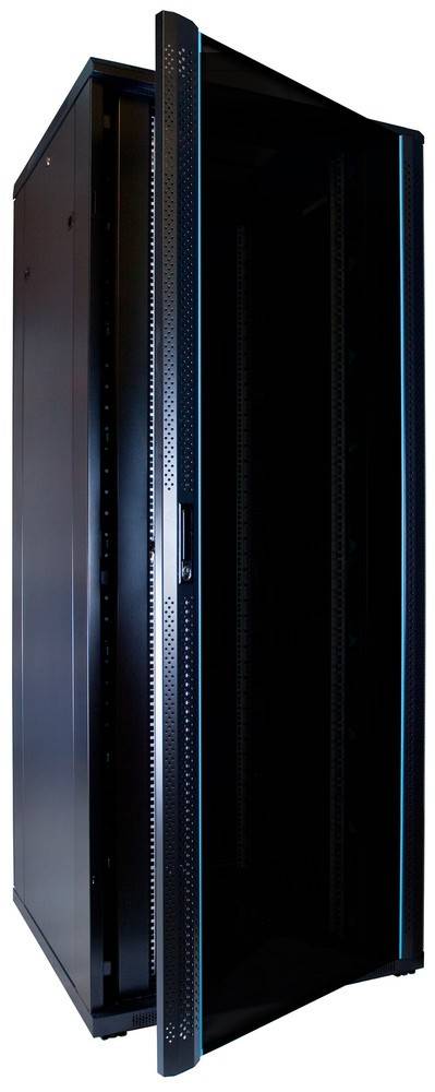 Danicom - 42 HE 19” Serverschrank, mit Glastür (BxTxH) 800 x 800 x 2000mm