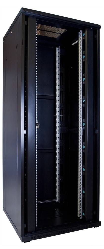 Danicom - 42 HE 19” Serverschrank, mit Glastür (BxTxH) 800 x 800 x 2000mm