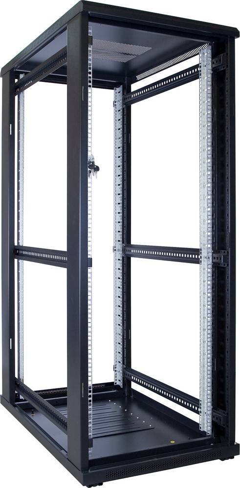 Danicom - 32 HE 19” Serverschrank, mit Glastür (BxTxH) 600 x 1000 x 1600mm