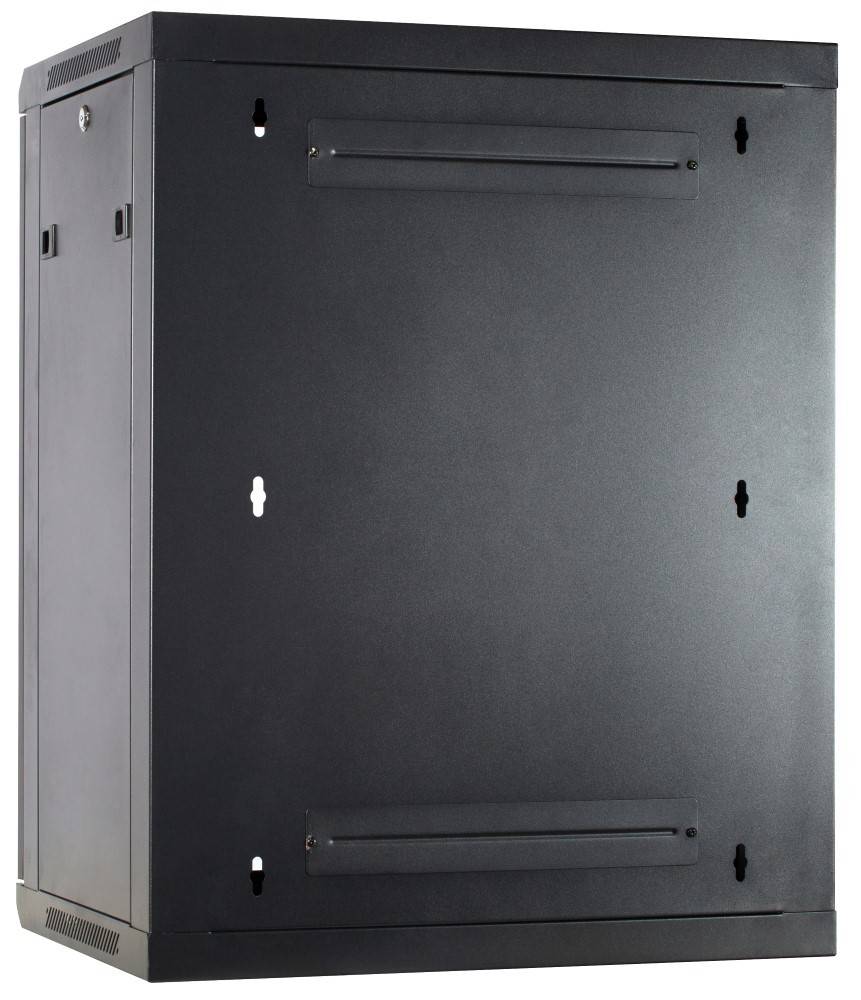 Danicom - 15 HE Serverschrank, Wandgehäuse mit Glastür (BxTxH) 600 x 600 x 770mm