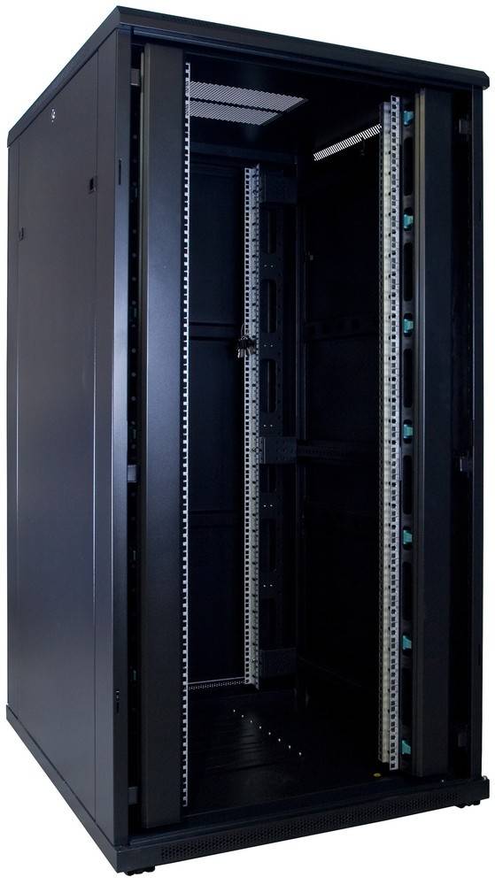 Danicom - 32 HE 19” Serverschrank, mit Glastür (BxTxH) 800 x 1000 x 1600mm