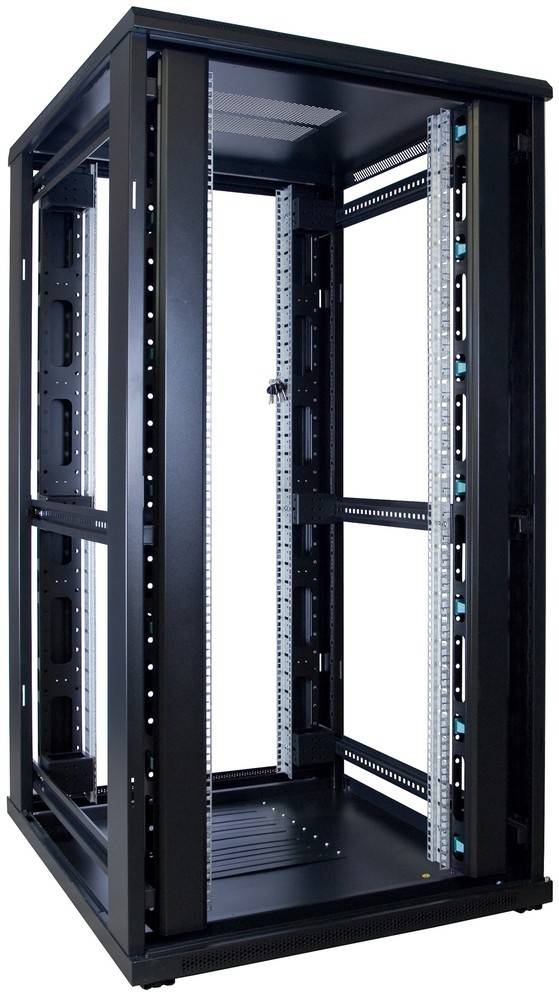 Danicom - 32 HE 19” Serverschrank, mit Glastür (BxTxH) 800 x 1000 x 1600mm