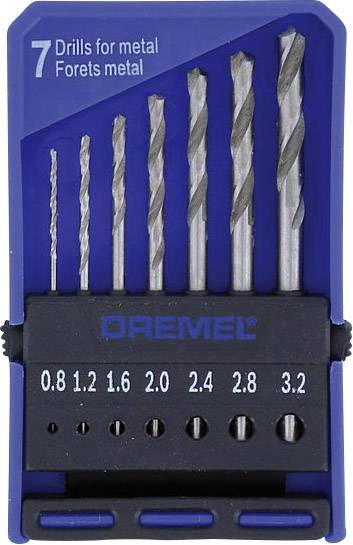 Dremel 2615062832 HSS Metall-Spiralbohrer 7teilig Zylinderschaft 1 Set